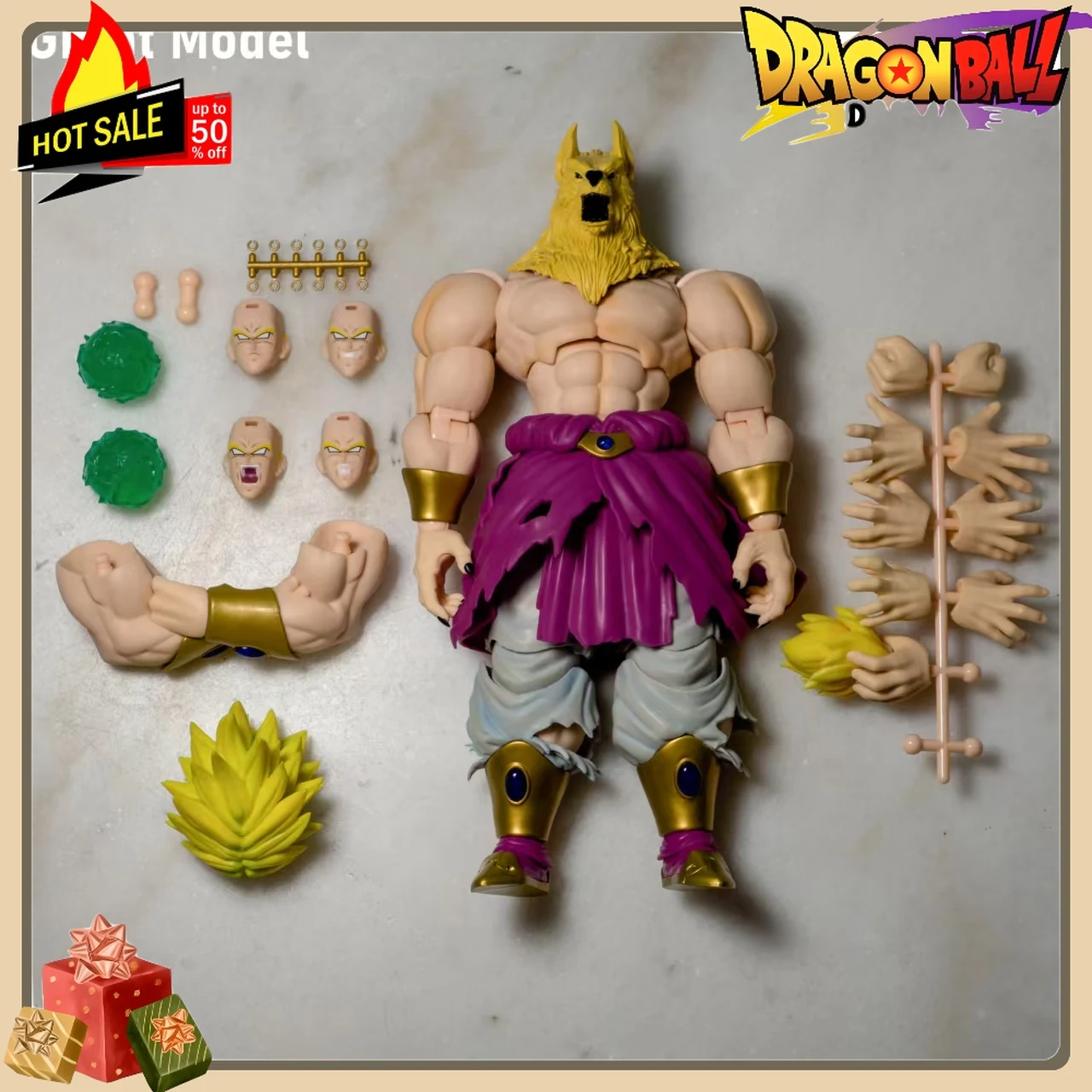 5 -hour shipping Great Model GM Dragon Ball SHF Broli Super 01A 01B 01C 3.0 Body Large Scale Action Doll Toy - Image 4