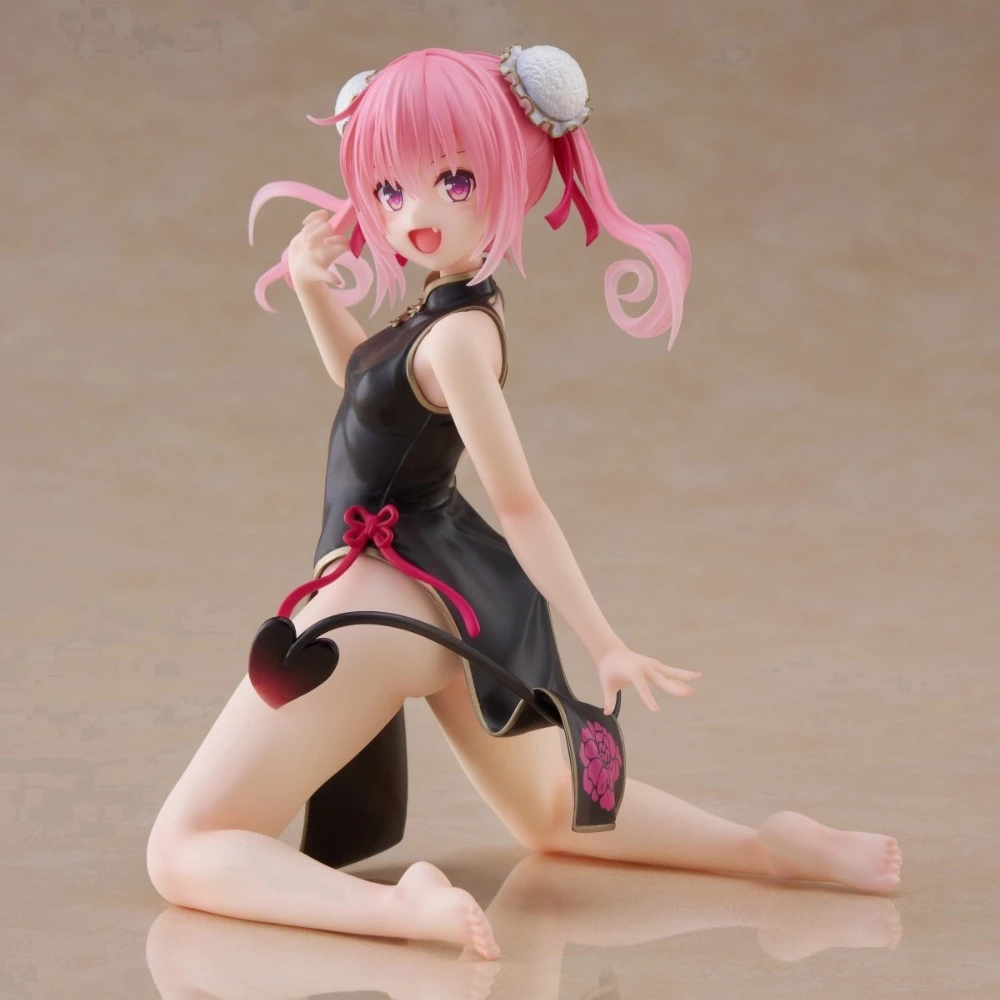 In Stock Taito Original Genuine To Love-Ru Darkness Desktop Cute Figure Nana Astar Deviluke Chinese Dress 13cm Model Toy Figures