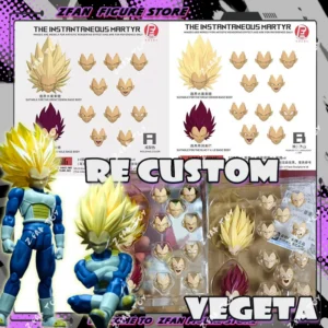 RECUSTOM DKO Vegeta Ultra Ego Head Accessories Dragon Ball Super Sanya 3 Vegeta Anime Action Figures Figurine Model Toys Gifts
