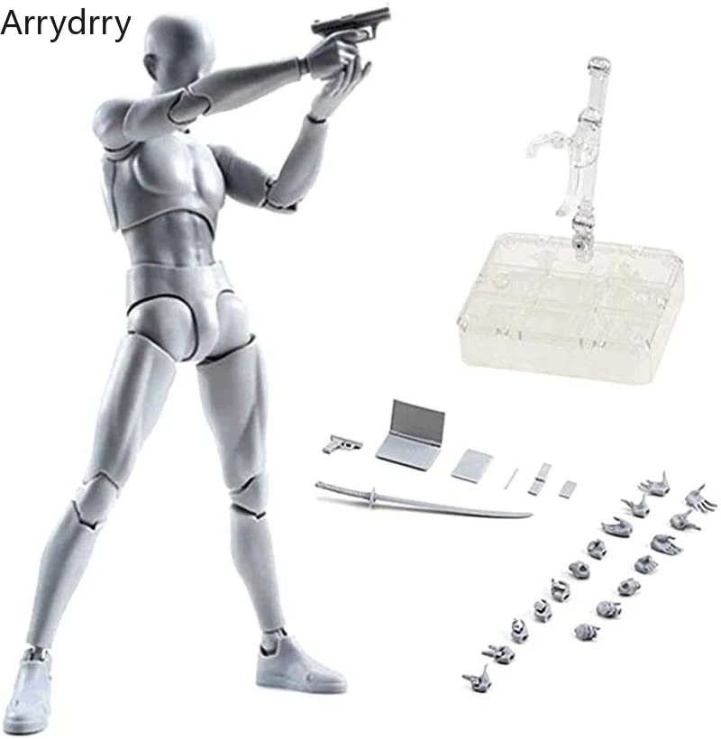 Sketch Draw figurines Male Female Movable Body Kun Body Chan Joint Pain Anime Figure Shf Action Figure Toy Model Draw Mannequin