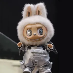 58cm Zimomo 2.0 Angel In Clouds Anime Figure New Silver Leather Doll Clothes 58cm Kawai Labubu Big Leader Baby Clothes Kid Gift