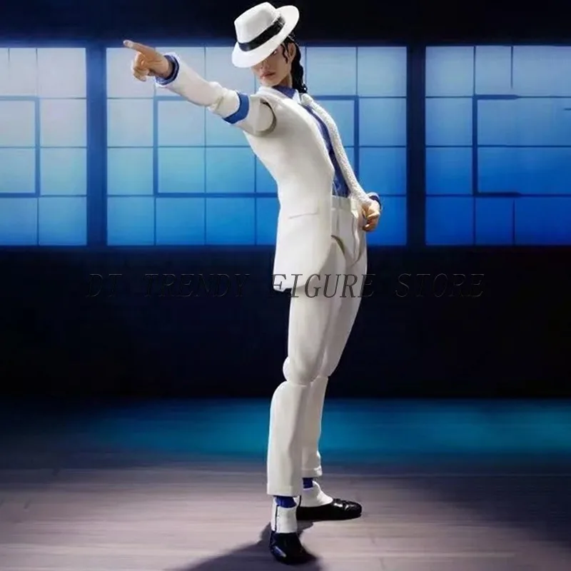 14cm SHF Michael Jackson Action Figure Smooth Criminal Moonwalk PVC MovableMichael Jackson Collection Model Ornament Toys Gifts - Image 6