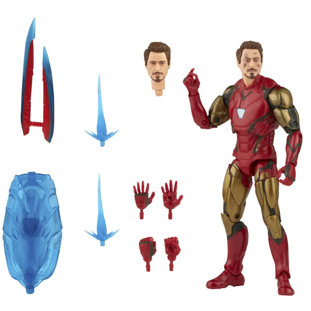 Marvel Legends The Infinity Avengers Endgame Iron Man Mark LXXXV MK85 6″ Action Figure Toys From SAGA Thanos Battle damage 2P