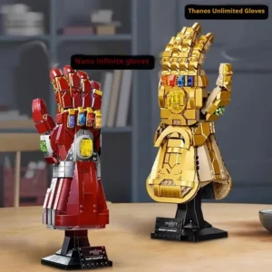 New 32cm Figure Blocks Bricks Toys Iron Man Nano Gauntlet Thanos Infinity  Building Gloves Plastic Iron Man Diy Puzzle Model