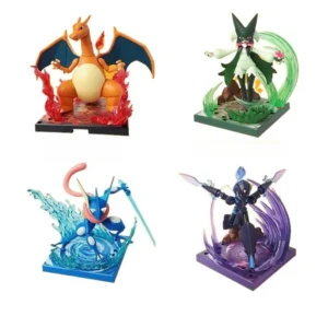 Blokees Model Pokemon Toys Assembly Model Meowscarada Greninja Ceruledge Charizard  Collectible Robot Kits Models Kids Gift