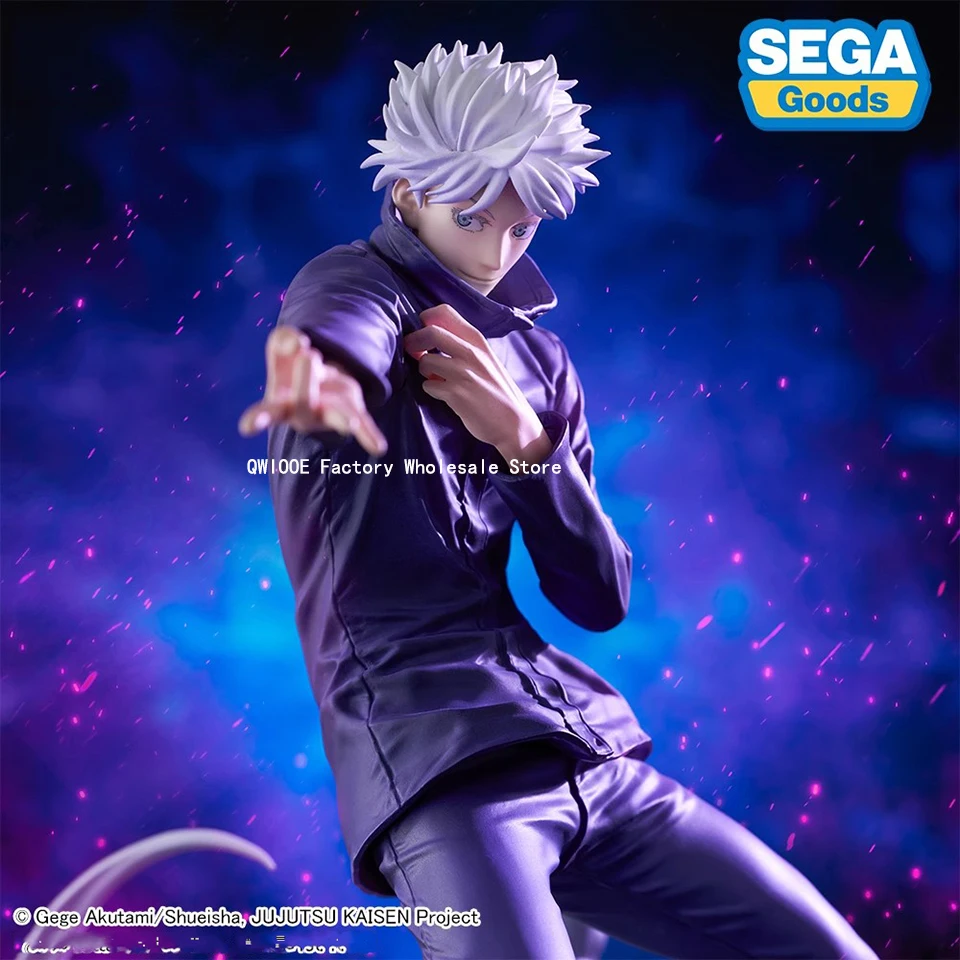 Original Genuine SEGA LUMINASTA Jujutsu Kaisen 21cm Gojo Satoru Anime Figure Model Collection Decoration Toys QWIOOE Wholesale