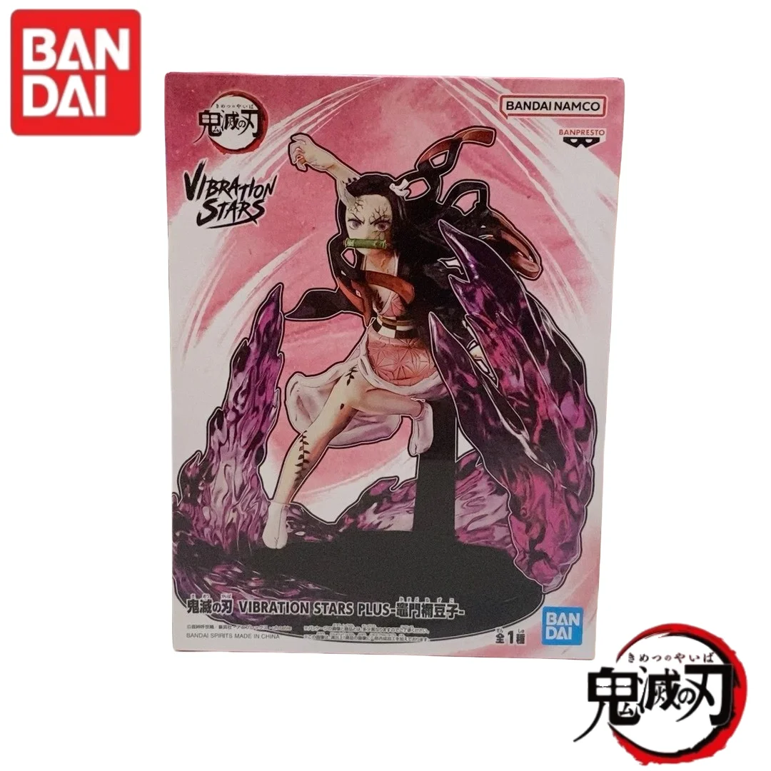In Stock Original Bandai Demon Slayer Anime Figure Vibration Stars Kamado Nezuko Action Toys Boys Girls Gift Collectible Model