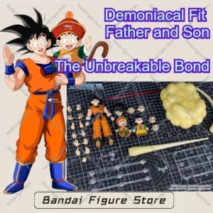 In Stock Demoniacal Fit Father and Son The Unbreakable Bond SHF Dragon Ball Goku Gohan Anime Action Figure Model Toy Gift