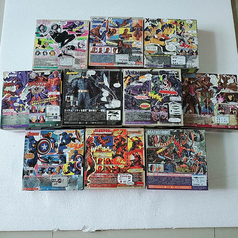 DC Amazing Yamaguchi Revoltech Deadpool GAMBIT X-MEN Magneto Batman Dark Knight X-Men Wolverine Logan Howlett Action Figure Doll - Image 5