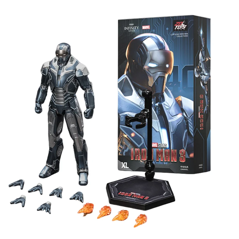 ZD Toys Marvel Avengers Iron Man MK38 Igor MK37 Hammerhead MK12 Kingarts MK40 Shotgun Action Figure Collections Gift - Image 8