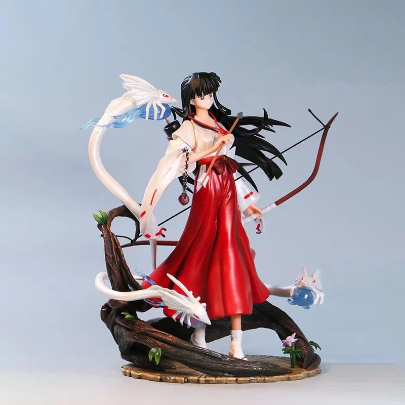 Inuyasha Kikyo Phoenix Ver. Anime Action Figure – Collectible Standing Pose Scene Desktop Decoration Gift for Anime Fans
