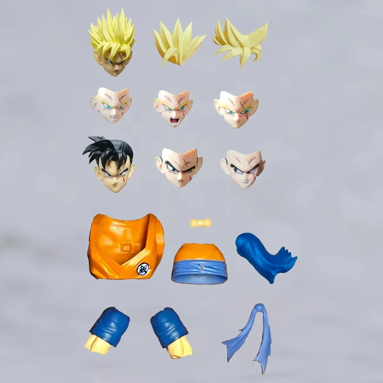 New N&T NT SHF Dragon Ball Z Future Son Gohan SSJ Super Saiyan 3.0 Kong Head Sculpt Accessory Pack Anime Action Figure - Image 4