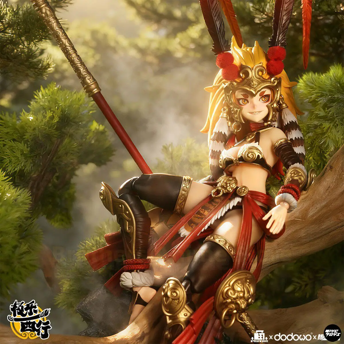 Pre-sale: Fish TOYS Nuclear Gold Reconstruction: Journey to the West in Bliss - Wukong 1/9 Scale, Full-Figured and Articulated - Image 4