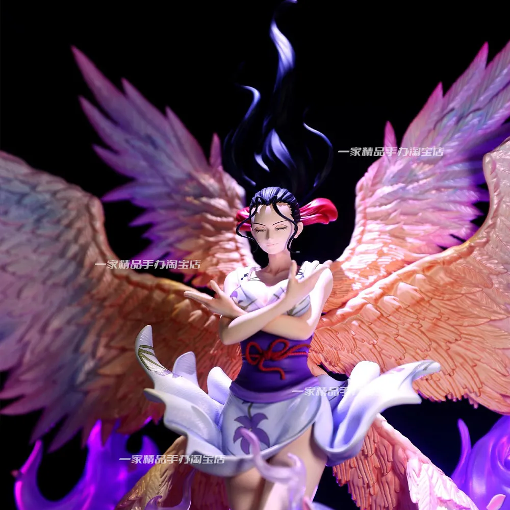 One Piece Nico Robin Seraphim Winged Angel JT GK Statue Duo Head Sculpture Gradient Pearl Coat Anime Collectible Decor Male Gift