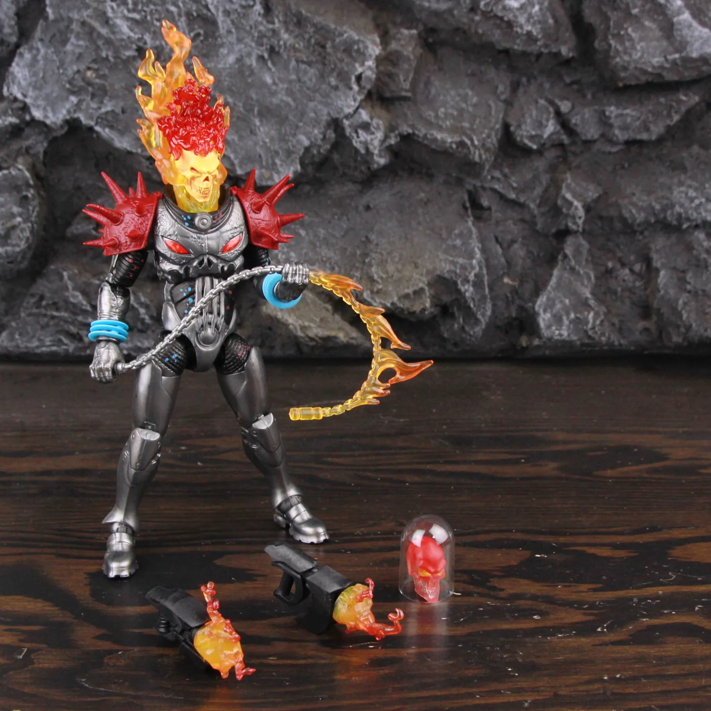 Marvel Legends Cosmic Ghost Rider 6" Action Figure Fire Whip Without Motorbike From Vehicle Set Riders Series Toys - Image 7