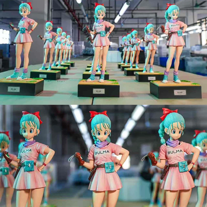 JT Studio Dragon Ball 30cm Anime Figure Bulma Childhood Series Statue Collectible Model Doll Ornament Gift Toy