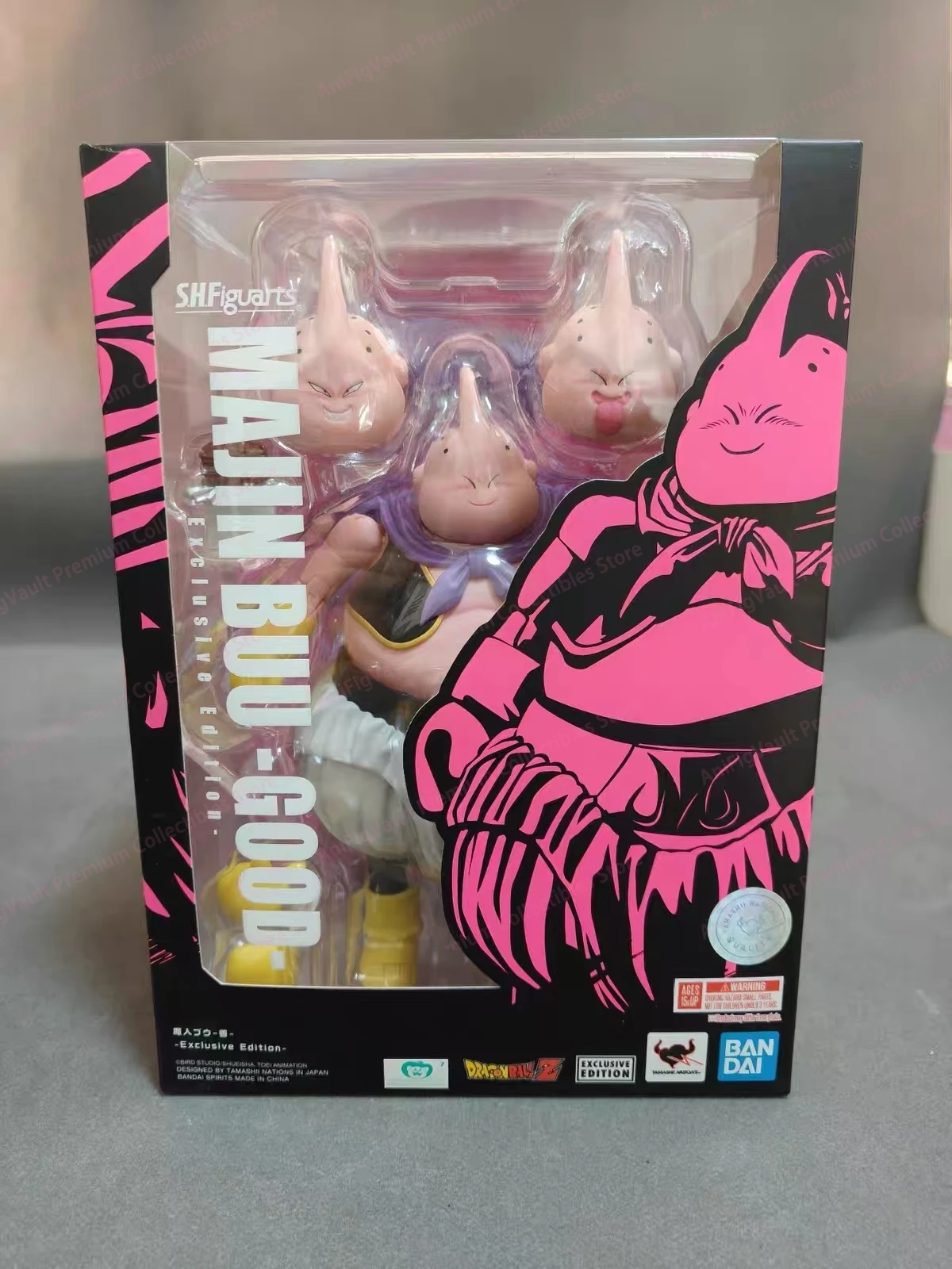 Bandai Original SHF Dragon Ball Z Majin Buu (Good), Fat Buu Action Figure, Anime Model, Trendy Toys, Desktop Doll, Collectibles