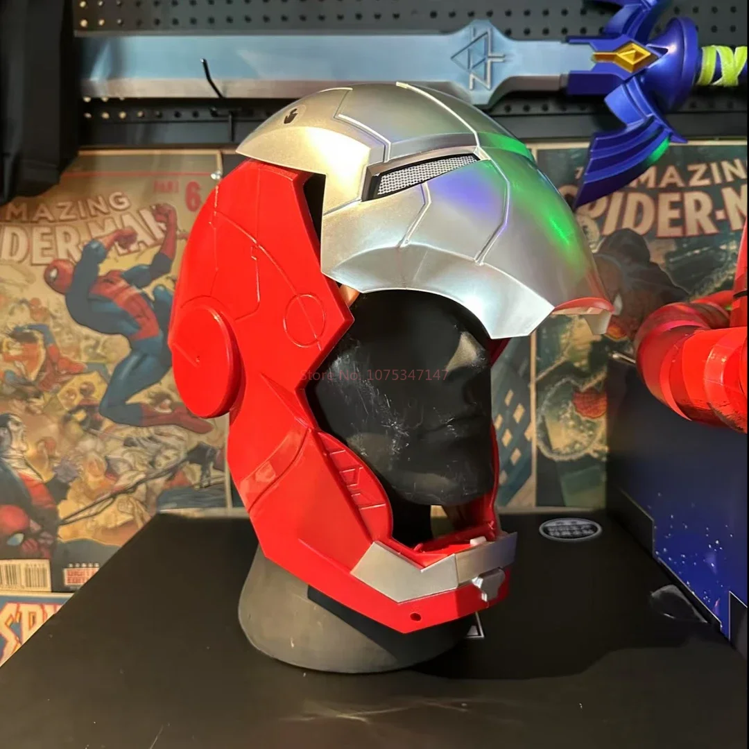 2025 New Iron Man Helmet Mk5 Jarvis Helmet Luminous Manual Opening And Closing Wearable Cool Children'S Cosplay Mask Toy Gift - Image 6