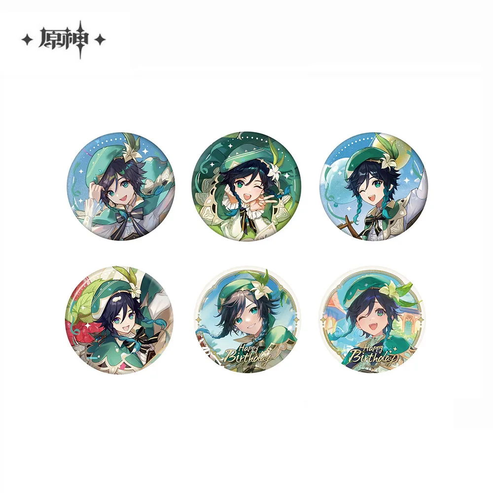 Sunsyea Official Genshin Impact Merch From miHoYo Venti Badge Anime Collection
