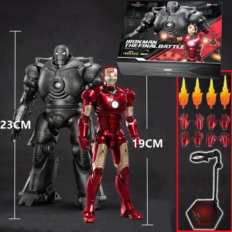 Original ZDTDS Iron Man Tony Stark Whiplash Blacklash Iron Monger MK3 Action Figure Collection Movie Model Doll Toys XMAS Gifts - Image 7
