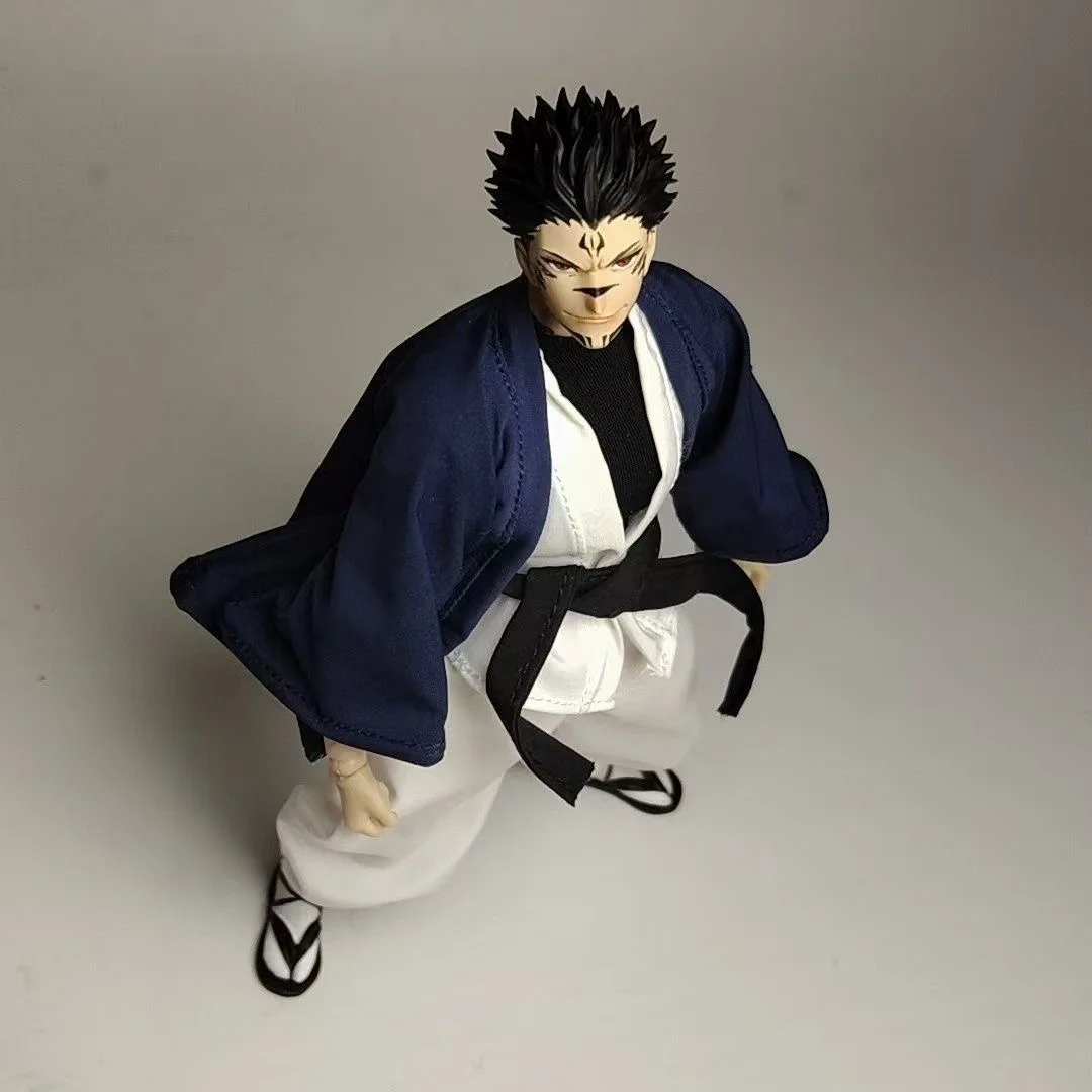 Jujutsu Kaisen SHF Ryomen Sukuna Gojo Battle Suit Cloth Clothes Anime Action Figure Toy Accessories Built In Iron Wire Commoner