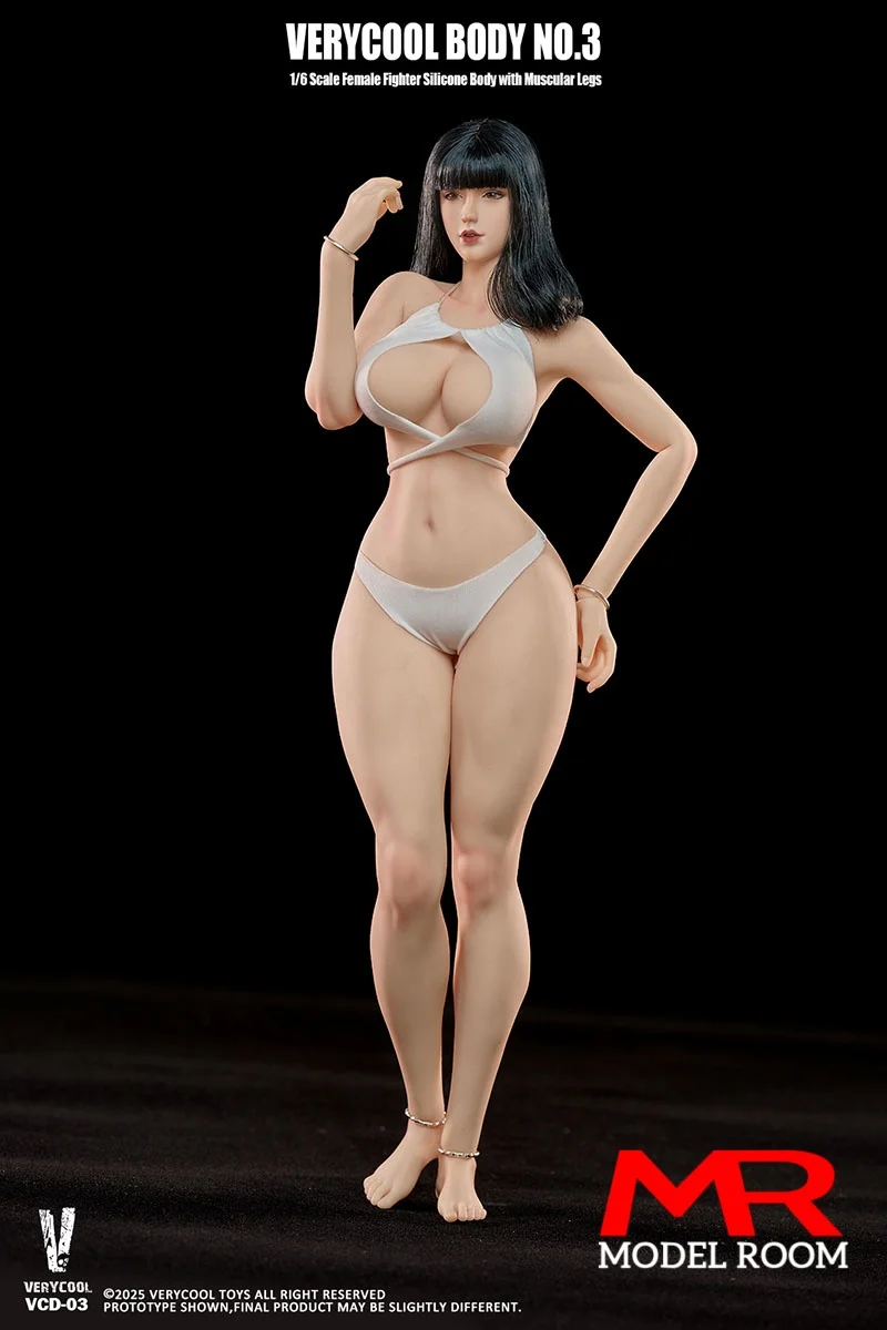 VERYCOOL VCD-03 1/6 Female Fighter Seamless Body 12” Plump Soldier Action Figure Flexible Muscular Body Model