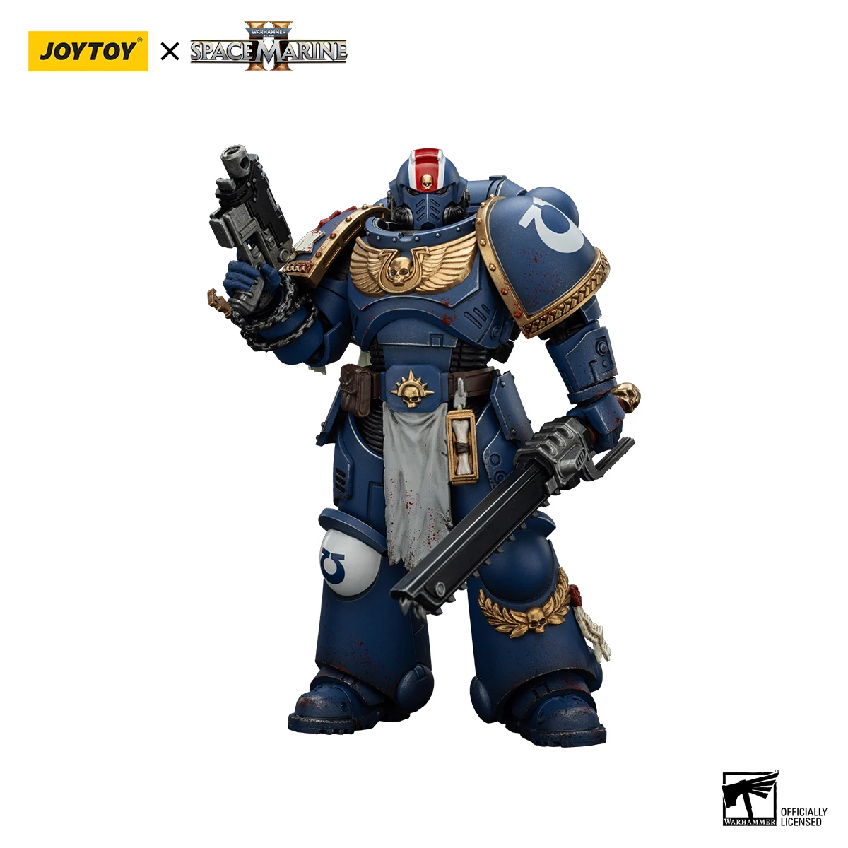JOYTOY Warhammer 40k 1/18 Action Figures 12.8cm Ultramarines Lieutenant Titus-Collectors Edition