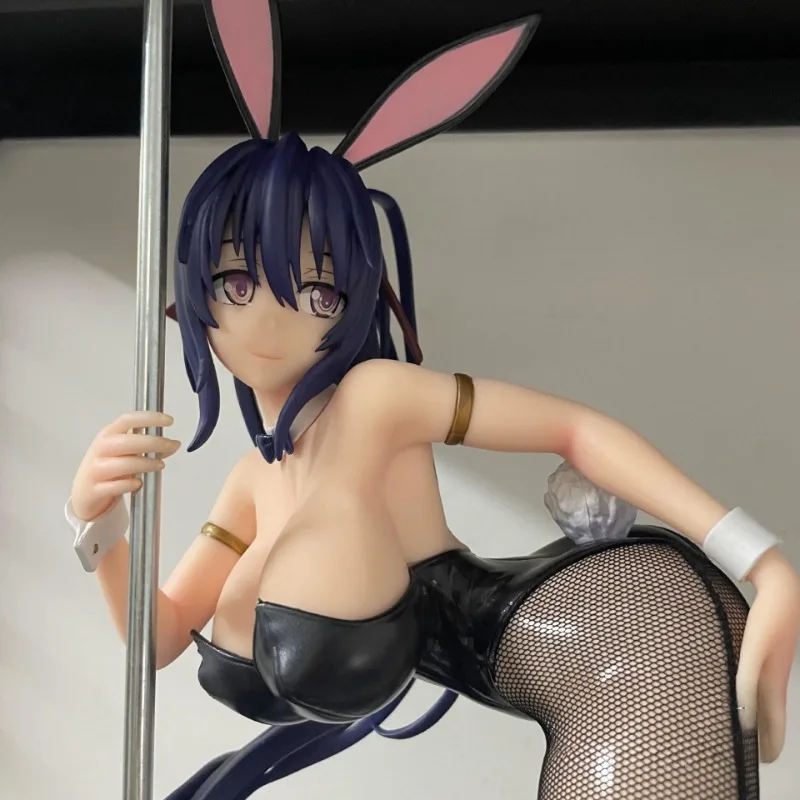 In Stock 100% Original High School DxD Himejima Akeno Bunny Ver Figure Model Ornaments Collection Gift Toy