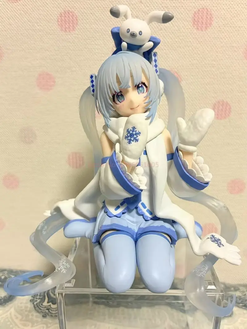 In Stock Genuine Furyu Hatsune Miku Snow Miku Sky Towm 10th Anniversary！Limited Edition Noodle Stoppe Model Toy Snow Miku Toy