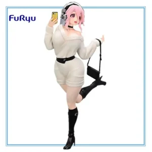 In Stock Original FURYU SUPERSONICO Winter Memories Pvc 21cm Anime Character Pretty Model Collection Desktop Decoration Gifts