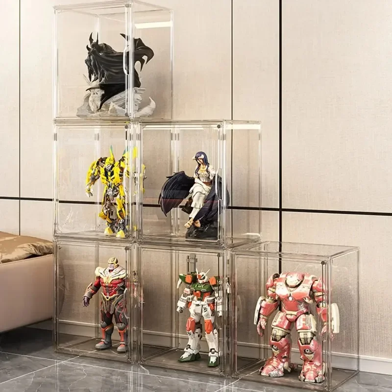 Large Capacity Blind Box Storage Display Stand Transparent Collectible Doll Bubble Display Case Anti-dust Figure Showcase