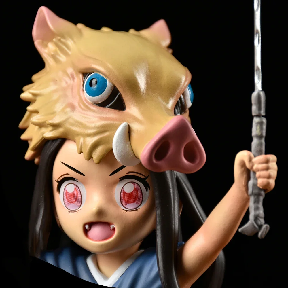 2025Demon Slayer Anime Figure Kimetsu No Yaiba 19CM Pig’s Head Kamado Nezuko Figurine Manga PVC Model Cartoon Doll Children Kids