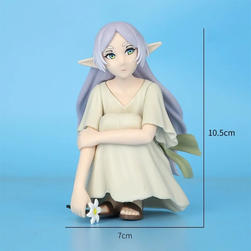 10cm Frieren: Beyond Journey'S End Frieren Squat Posture Anime Figure PVC Model Statue Collection Desktop Decoration Ornament - Image 7