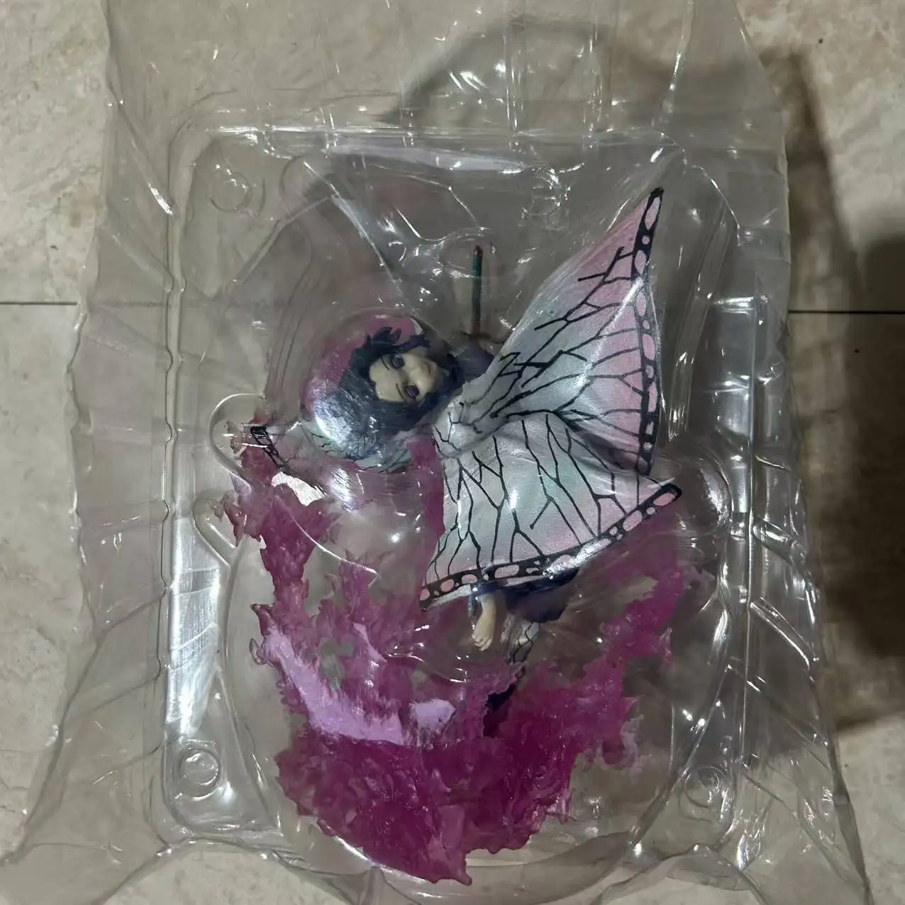 20CM New Anime Demon Slayer Kochou Shinobu Action Figure PVC Model Toys Doll Desk Decor Collectible Gifts