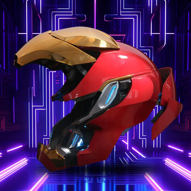 Mechahead Mk50 Iron Man Helmet Wearable Sound Control High Tech Gift For Experts Birthday Anime Derivative Collectible Toy