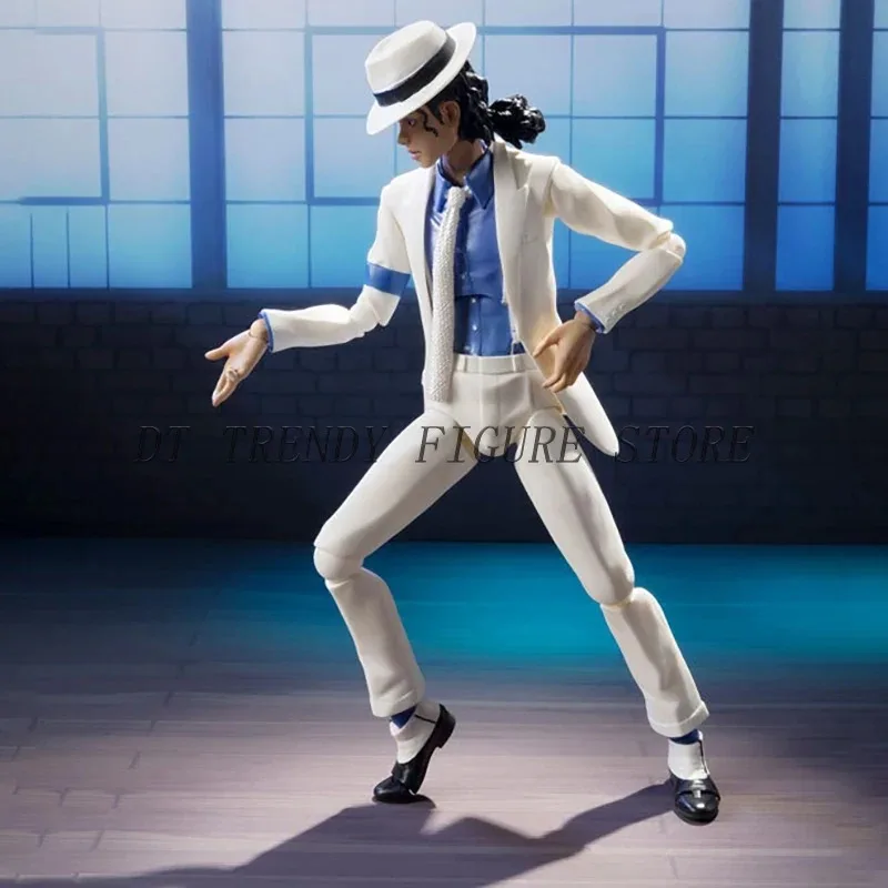 14cm SHF Michael Jackson Action Figure Smooth Criminal Moonwalk PVC MovableMichael Jackson Collection Model Ornament Toys Gifts - Image 4