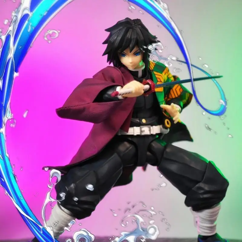 Demon Slayer Anime Tomioka Giyuu New Shf Handmade Kimono Clothes Clothing Is Suitable for 1/12 Size Movable Humanoid Toys - Image 4