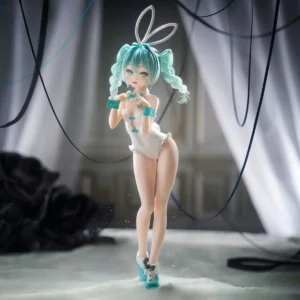 28cm Hatsune Miku Bunny Girl In Stockings Two Kinds Figure Model Statue Boys Collection Desktop Decoration Ornament Toys Gifts