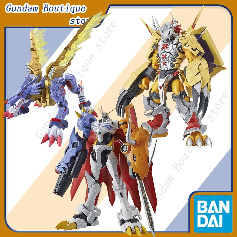 Bandai Genuine FRS Digimon Adventure Metal Garurumon War Greymon Omegamon X-Antibody Anime Action Figure Assembly Model Toy Gift