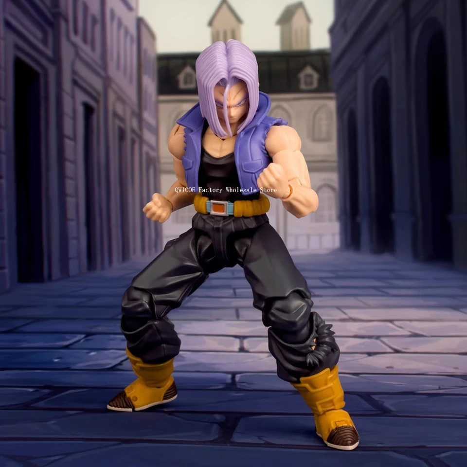 Original Genuine Demoniacal Fit Dragon Ball Z Shf Super Saiyan Action Figure Trunks Figures Toys Gifts For Boy Wholesale QWIOOE