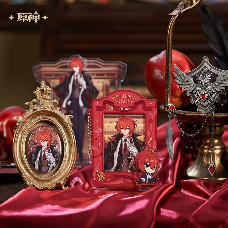 Sunsyea Genshin Impact Official Merch miHoYo Original CYHY Theme Series Diluc Badge Acrylic Stand