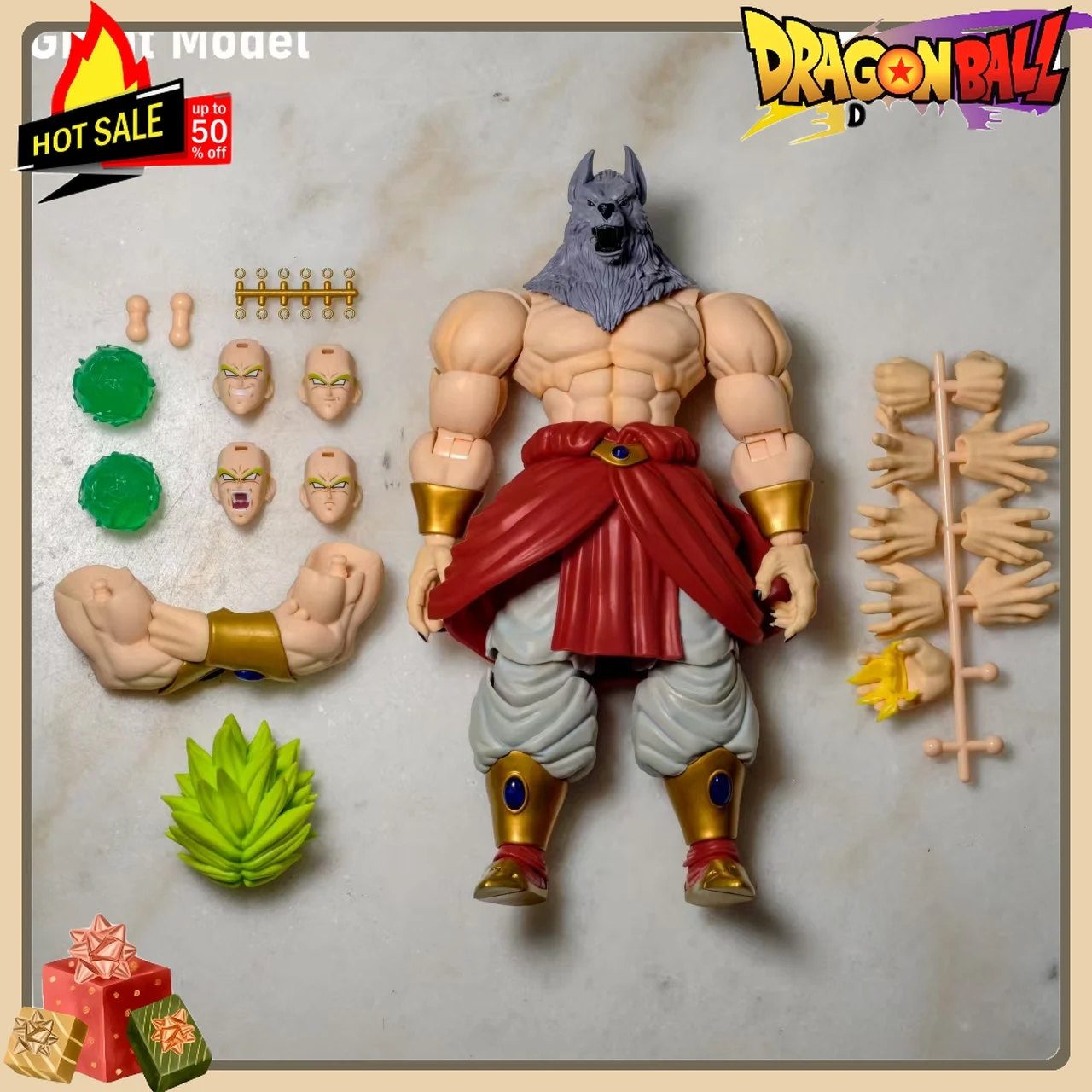 5 -hour shipping Great Model GM Dragon Ball SHF Broli Super 01A 01B 01C 3.0 Body Large Scale Action Doll Toy - Image 3