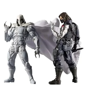Moon Knight Figure Revoltech AMAZING YAMAGUCHI Avengers Marc Spector Winter Soldier Action Figurine PVC Movable Model Toys Gifts
