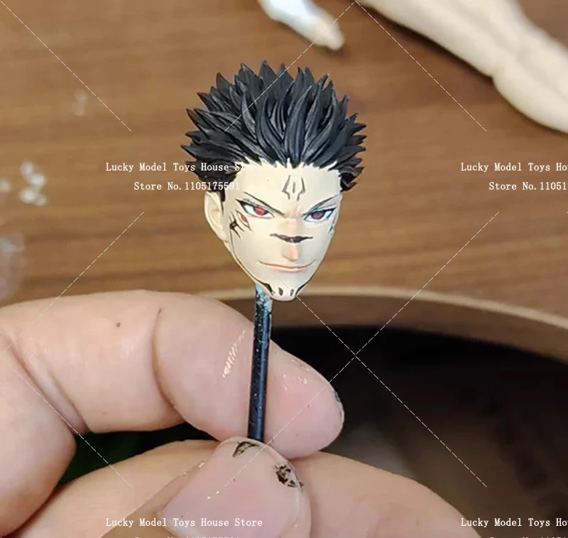 1/12 Fushiguro Toji Sukuna Gojo Anime Male Delicate Painted Head Sculpt Model Toys Customzation For 6" Shf Romankey Vtoys Body - Image 4