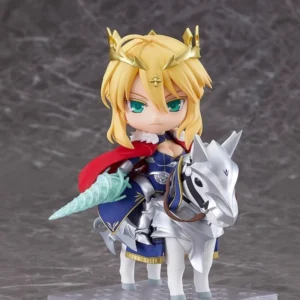 10cm Fate/stay night Altria Pendragon Saber 1532# Q-version Anime Handmade Action Figures Desktop Case Decoration Ornament Gift