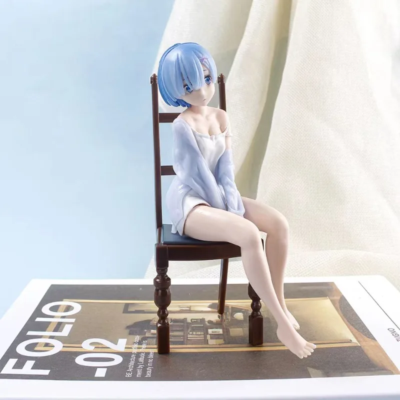 Re:Zero Rem Figure: Anime Beautiful Girl Statue Model, Desktop Decor Ornament Gift for Fans my melody one piece