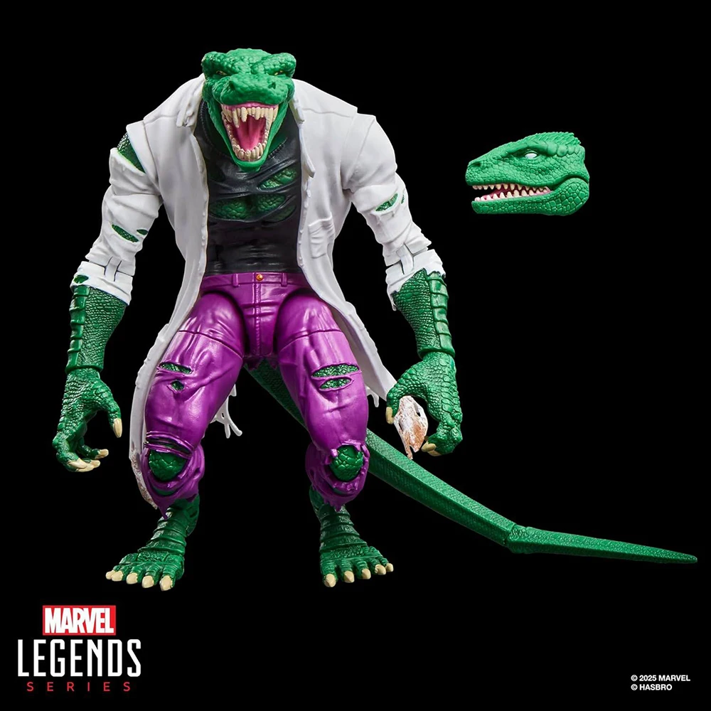 Original NEW Hasbro Marvel Legends Series Lizard (Spider-Man) 15cm Deluxe Anime Comic Action Figure Model Ornament Gift Toys