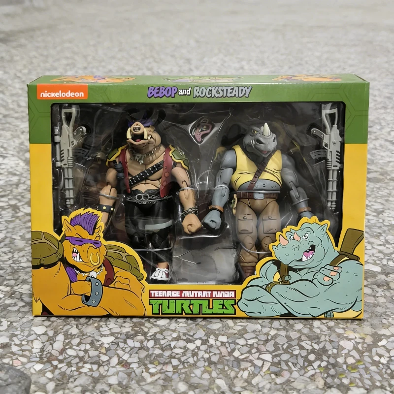 Mutant Ninja 7 Inch Rocksteady Bebop Articulated Action Figures PVC Collectible Cartoon Character Model Toy Anime Ornament Gifts - Image 6