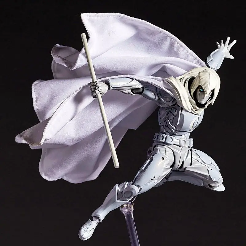 Moon Knight Figure Revoltech Amazing Yamaguchi 16cm Marc Spector Action Figurine Collection Ornament Model Toys Birthday Gifts