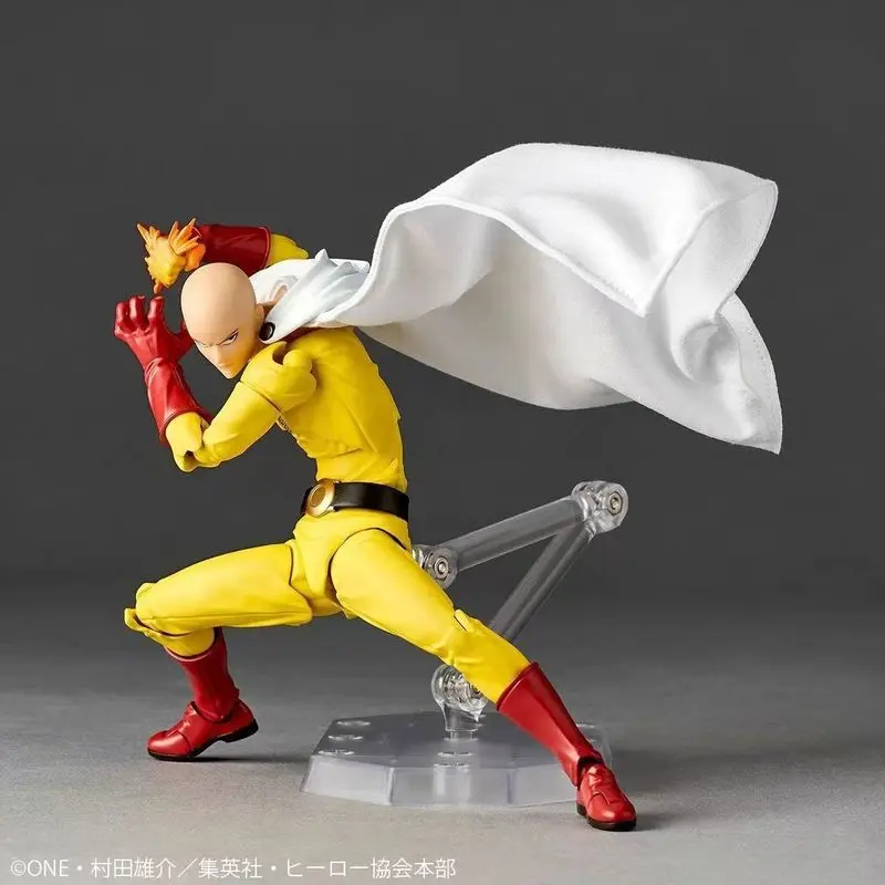 Hot Original Kaiyodo One Punch Man Saitama Amazing Yamaguchi Revoltech Saitama Anime Action Collection Figures Model Toys